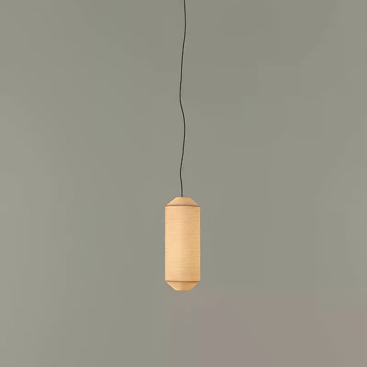 Lampa wisząca Tekio z imitacji jedwabiu