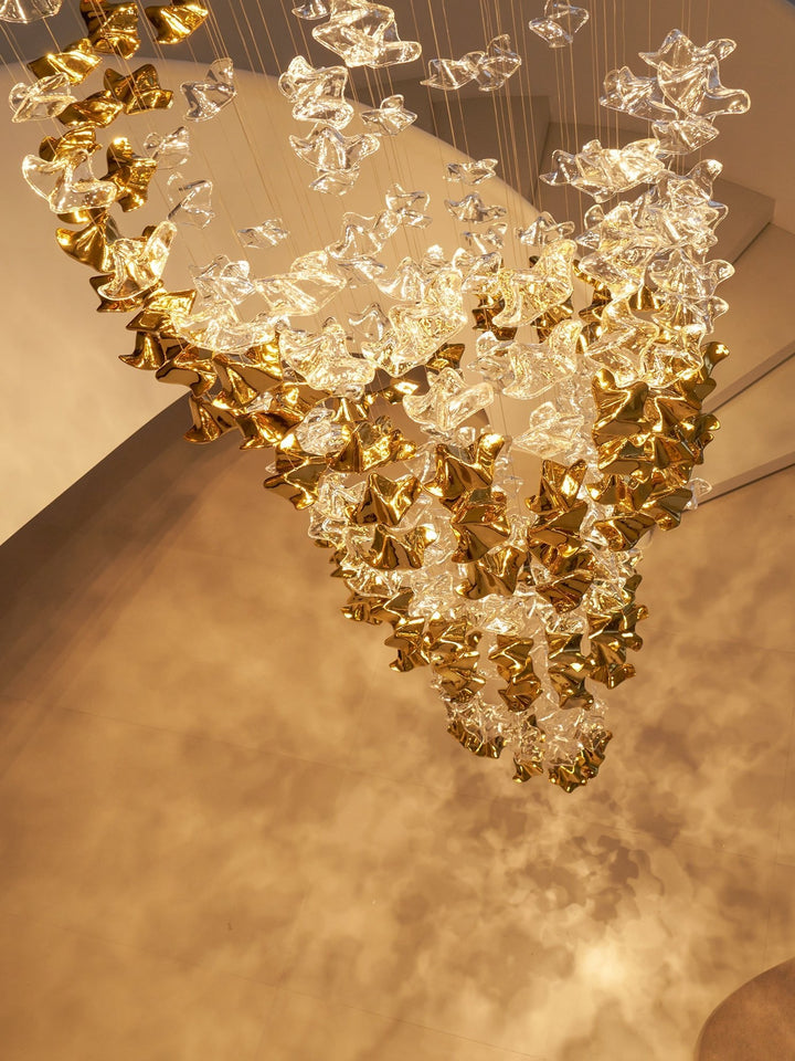 Lampa wisząca z szklanymi wisiorkami Tidal Art