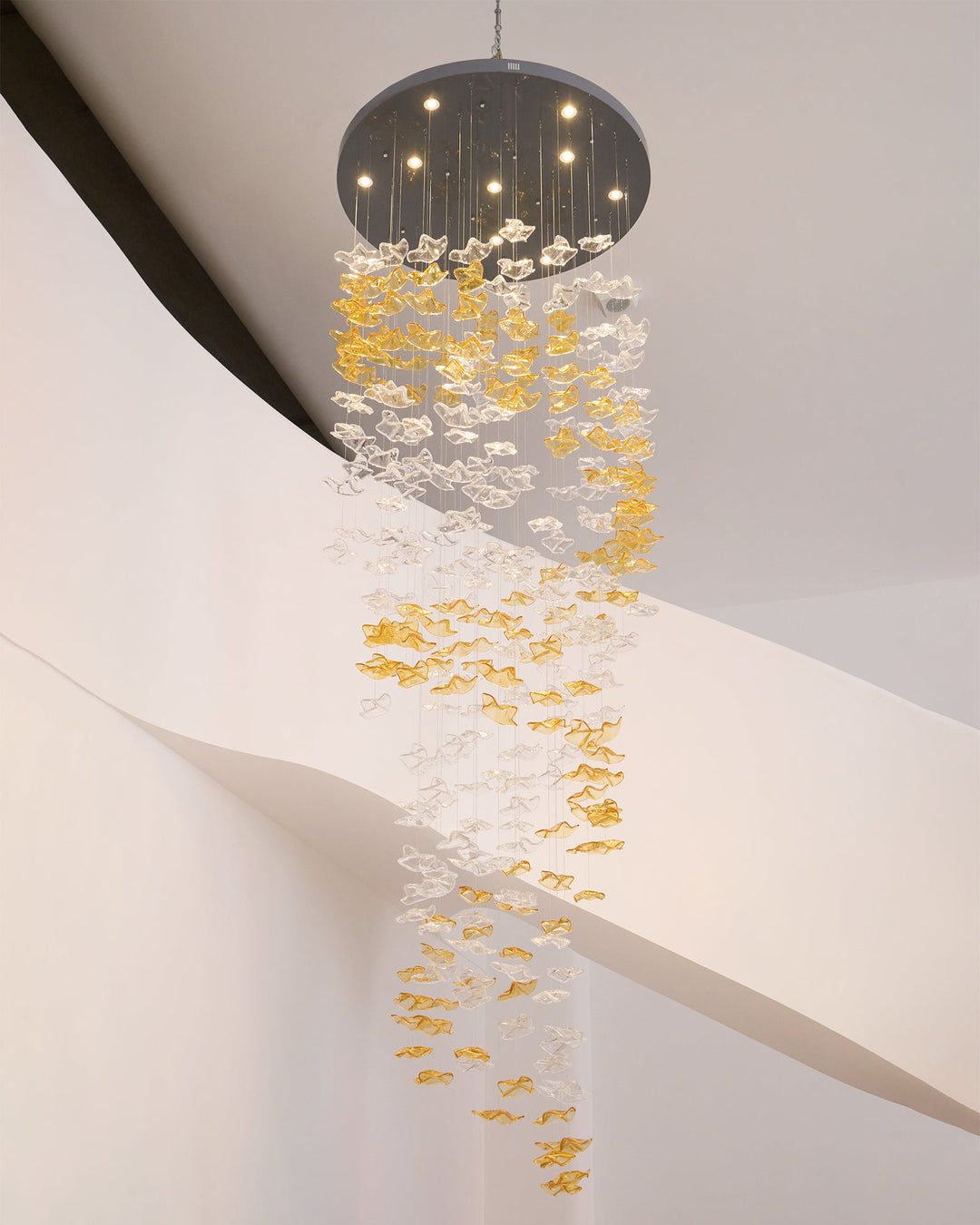 Kryształowy Żyrandol Tidal Art Glass