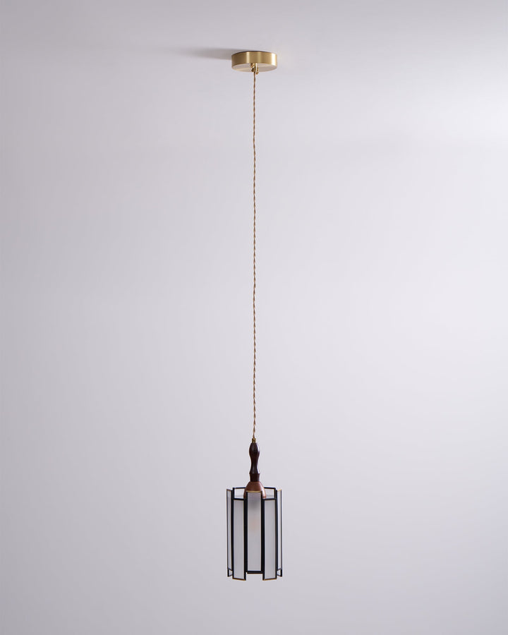 Lampa wisząca Tiffany ze witrażem