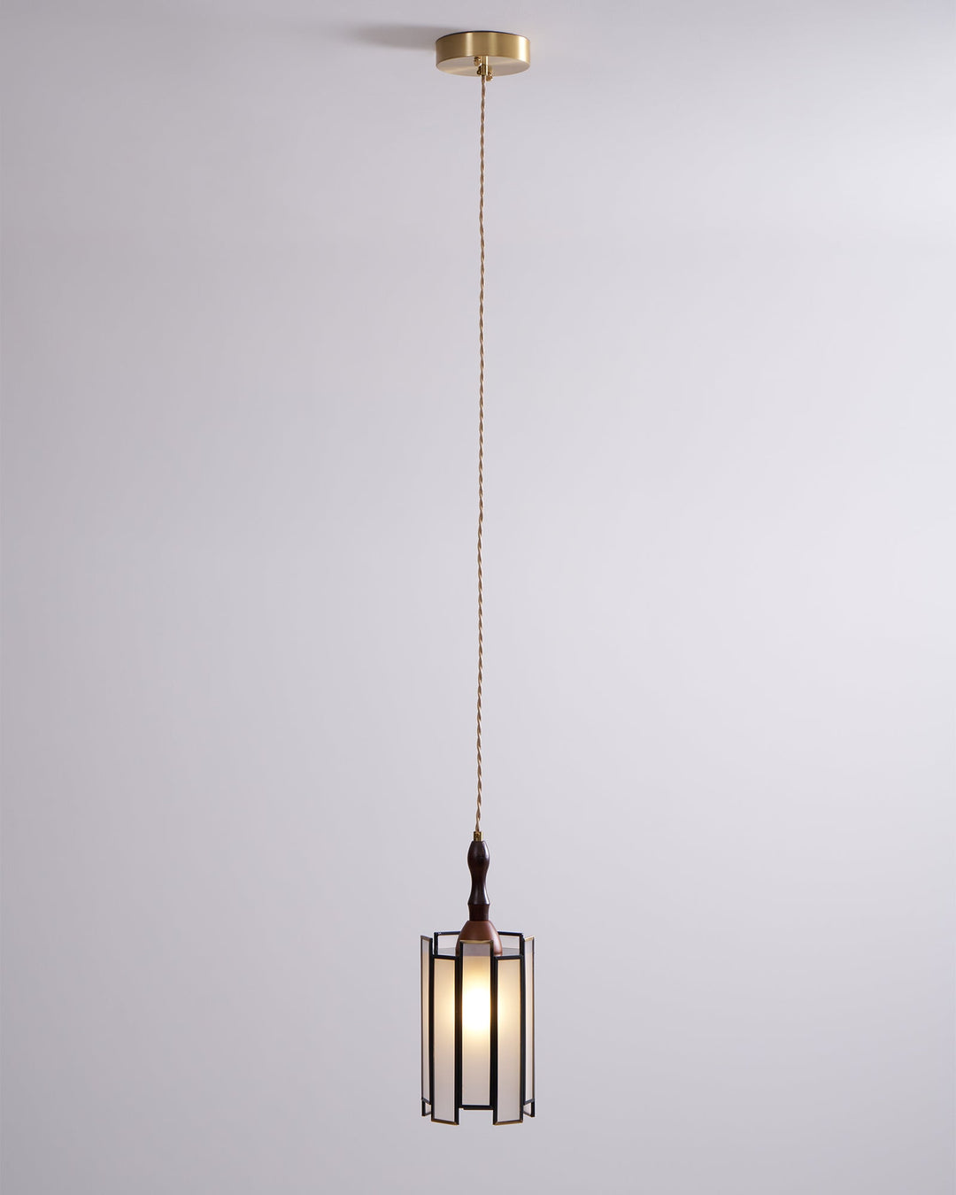Lampa wisząca Tiffany ze witrażem