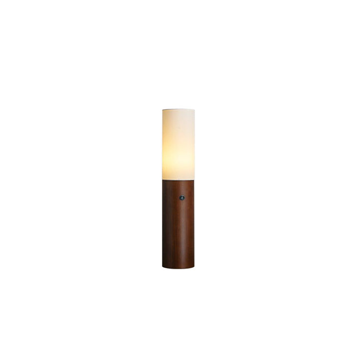 Lampa Podłogowa Kolumnowa z Drewna