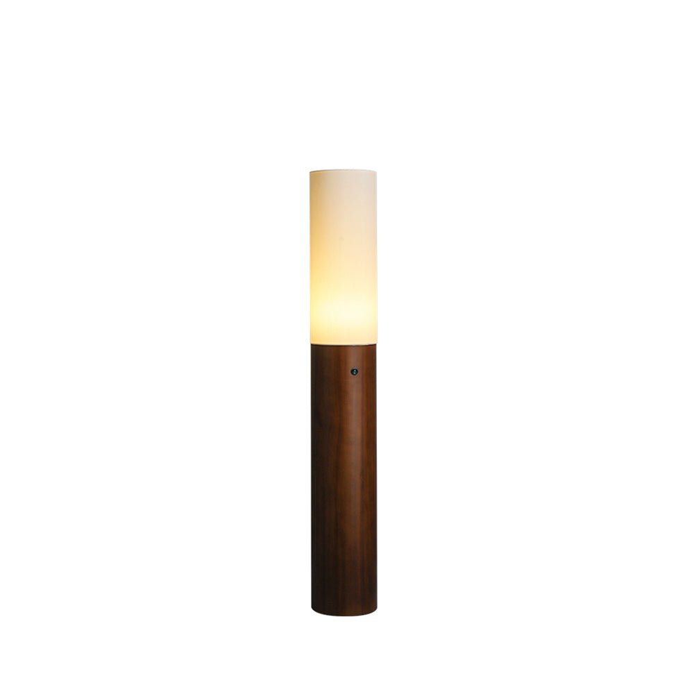 Lampa Podłogowa Kolumnowa z Drewna