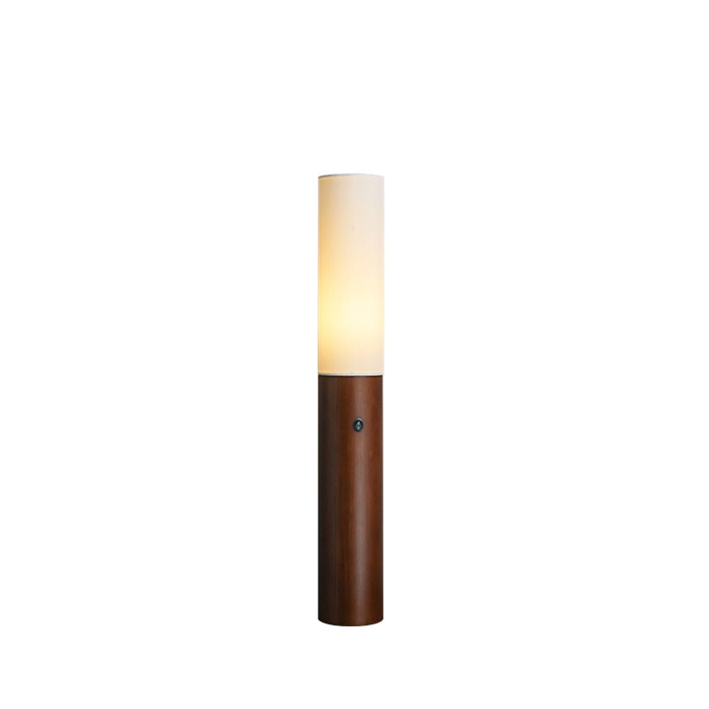 Lampa Podłogowa Kolumnowa z Drewna
