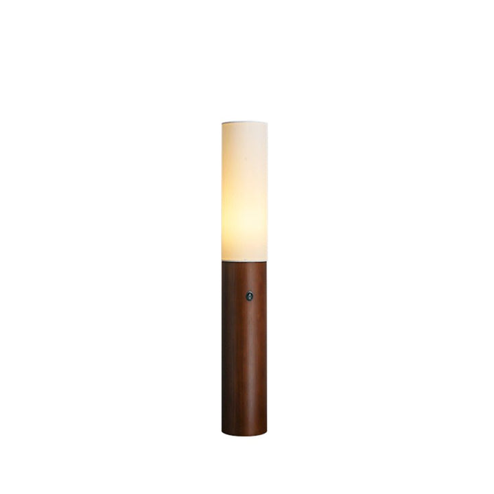 Lampa Podłogowa Kolumnowa z Drewna
