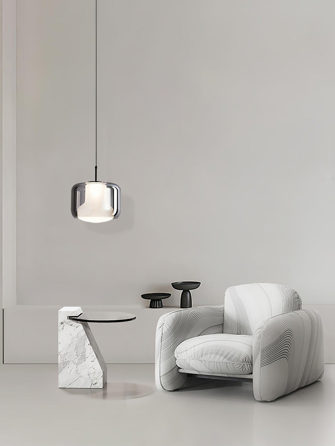 Szklana lampa wisząca Titan