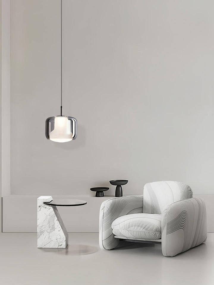 Szklana lampa wisząca Titan