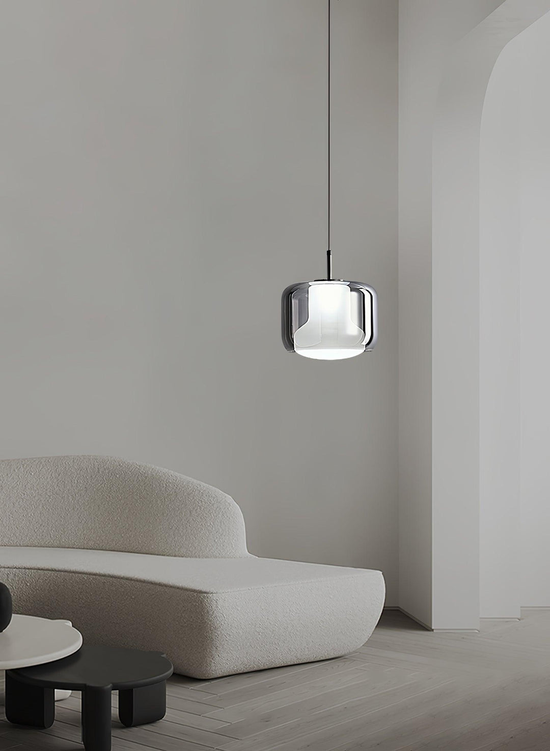Szklana lampa wisząca Titan