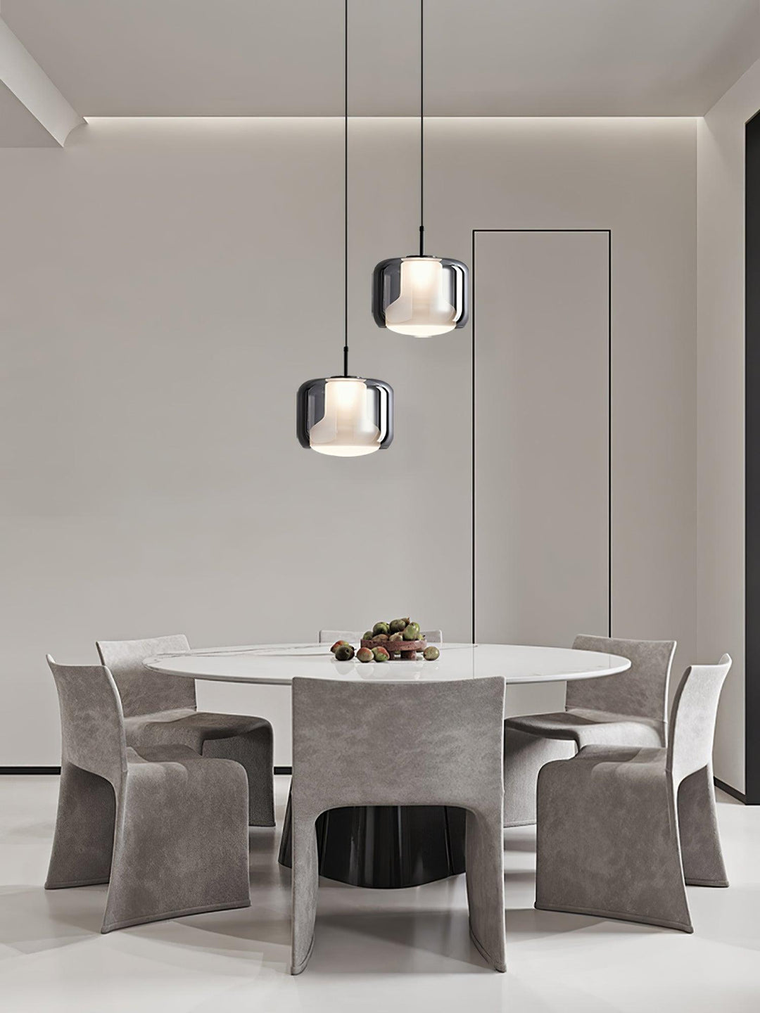 Szklana lampa wisząca Titan