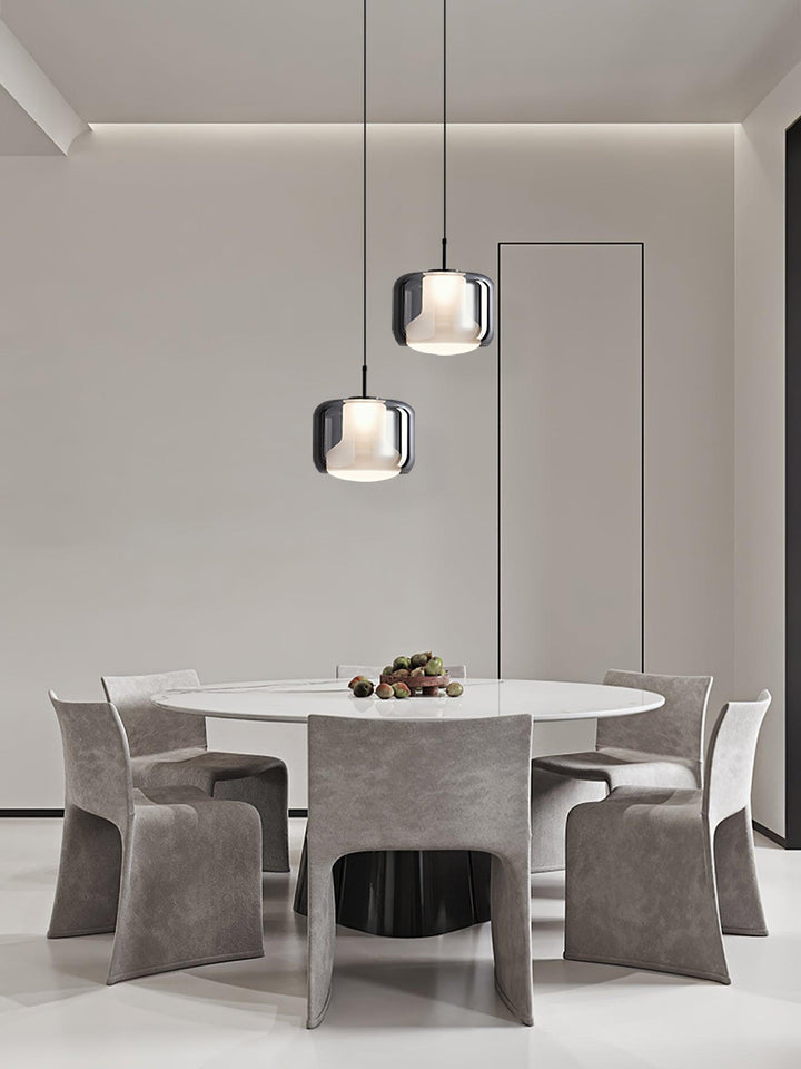 Szklana lampa wisząca Titan