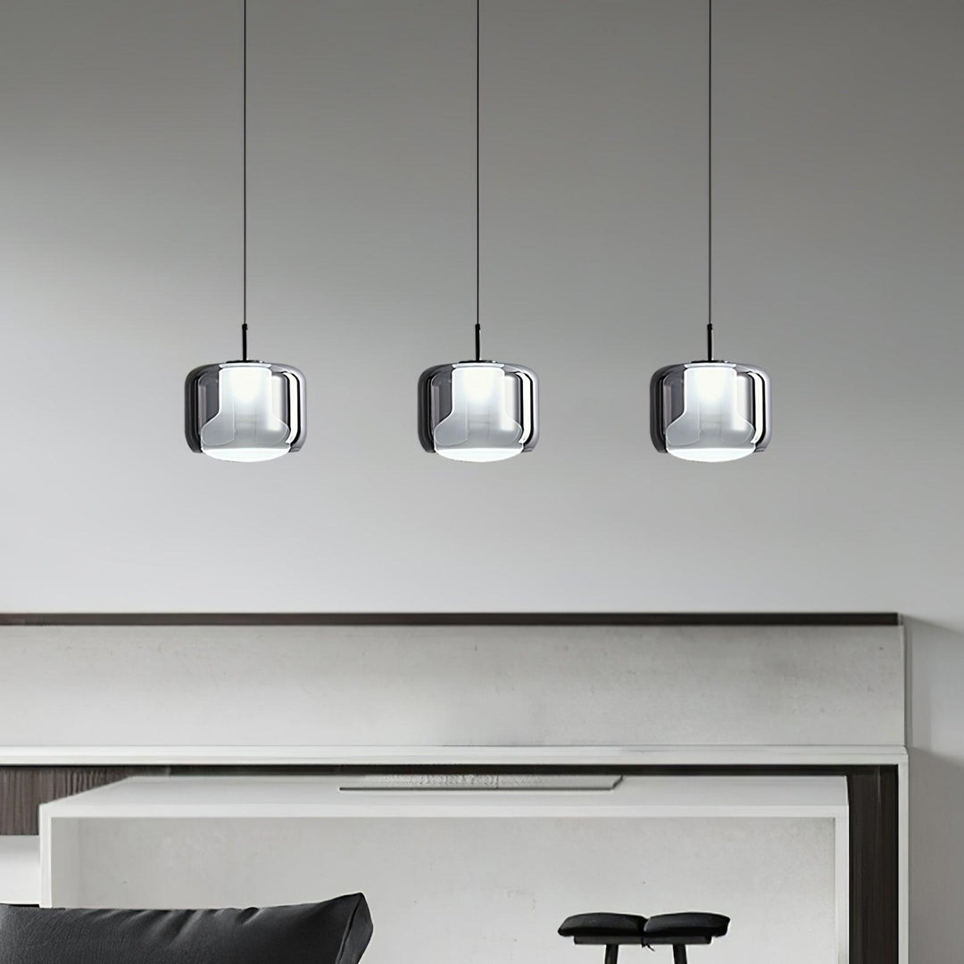 Szklana lampa wisząca Titan