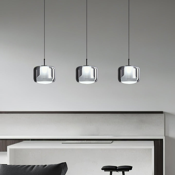 Szklana lampa wisząca Titan