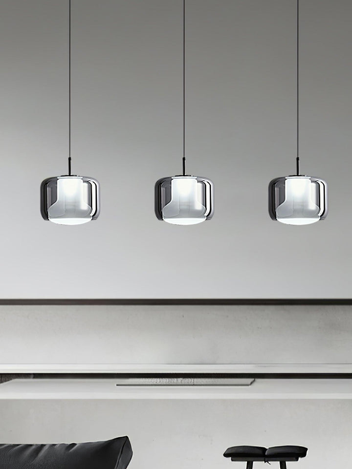 Szklana lampa wisząca Titan