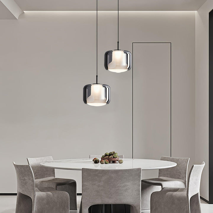 Szklana lampa wisząca Titan