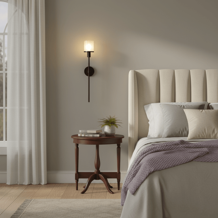 Tracie Classic Alabaster Kinkiet