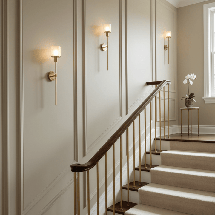 Tracie Classic Alabaster Kinkiet