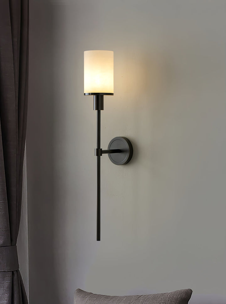 Tracie Classic Alabaster Kinkiet