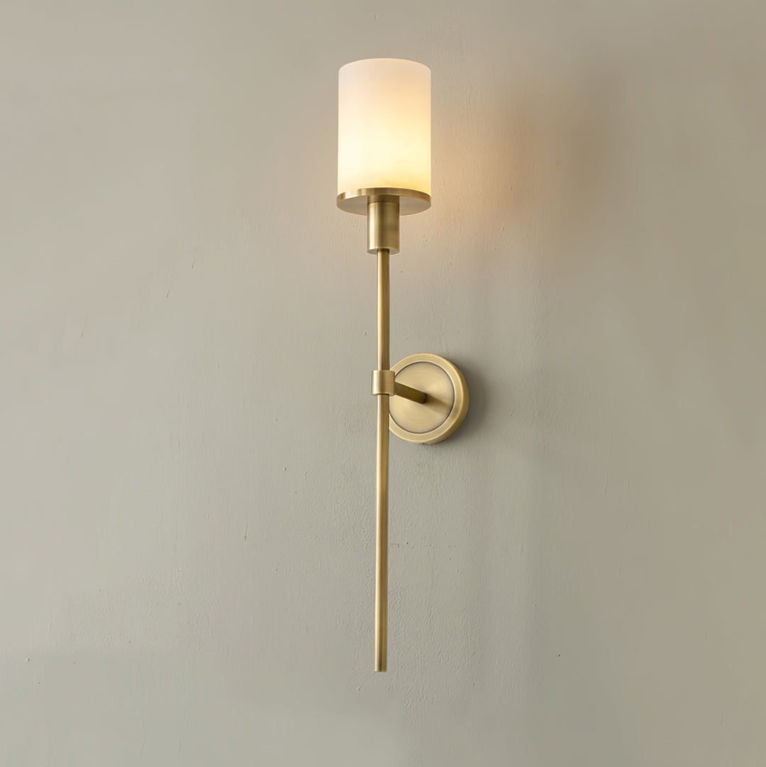 Tracie Classic Alabaster Kinkiet