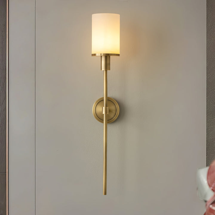 Tracie Classic Alabaster Kinkiet