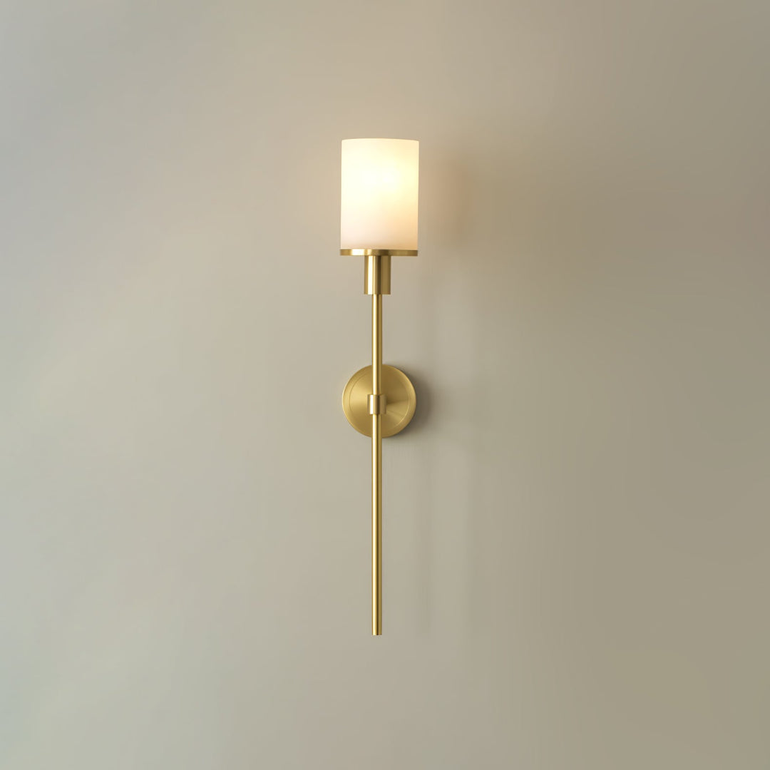 Tracie Classic Alabaster Kinkiet