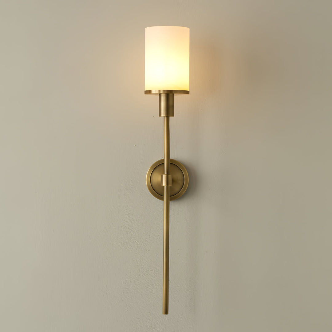 Tracie Classic Alabaster Kinkiet