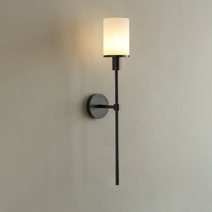 Tracie Classic Alabaster Kinkiet