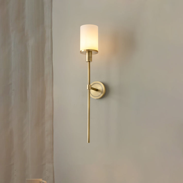 Tracie Classic Alabaster Kinkiet