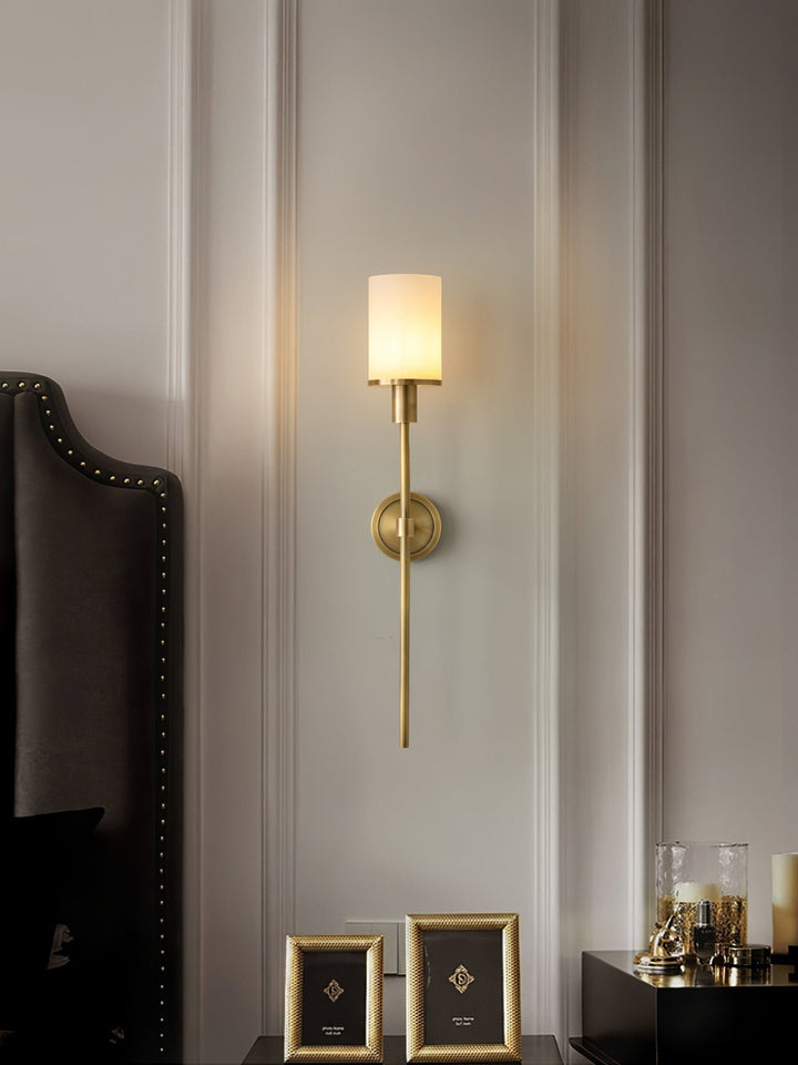 Tracie Classic Alabaster Kinkiet