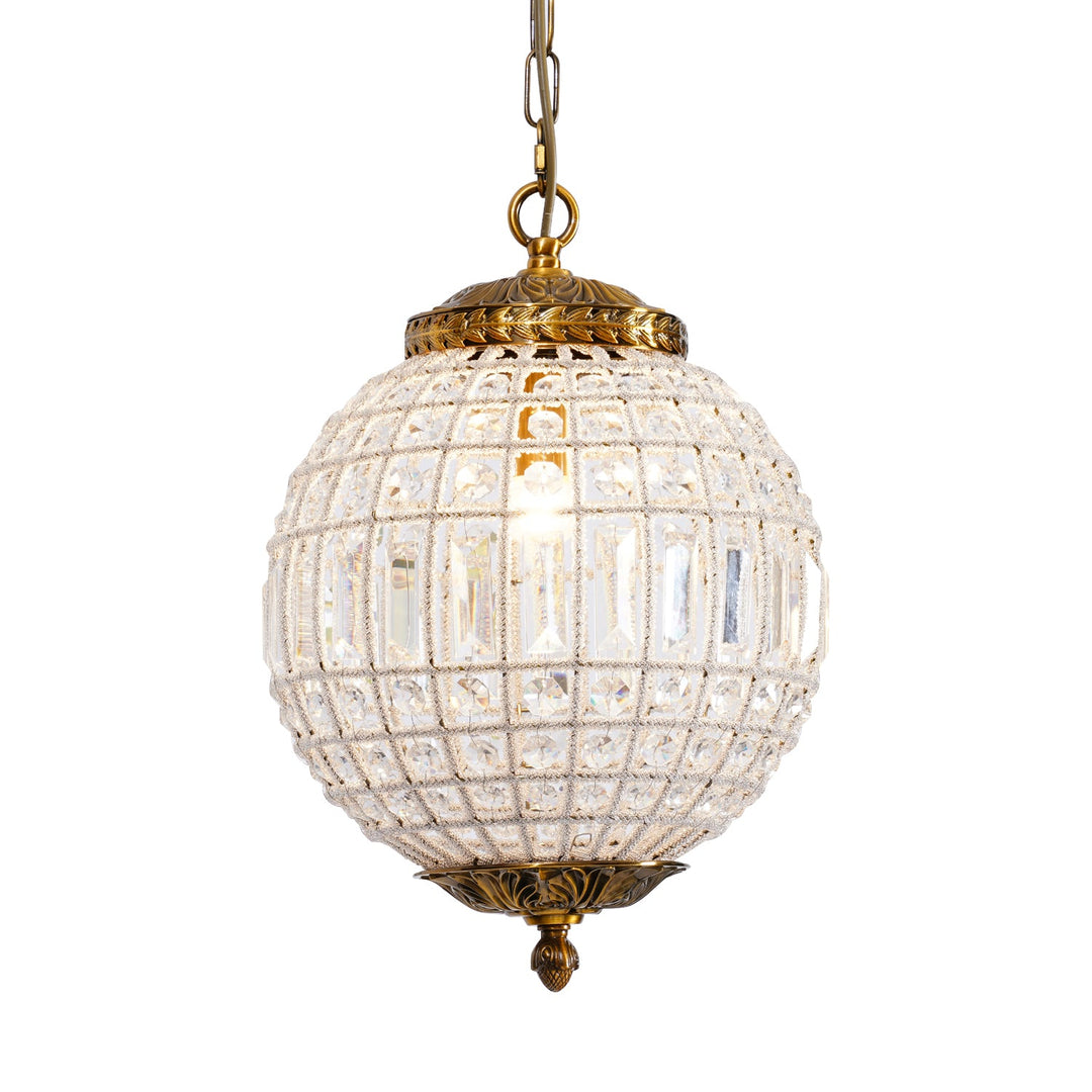 Tradycyjna Złota Lampa Wisząca Globe