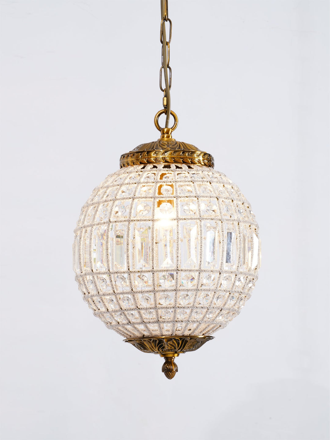 Tradycyjna Złota Lampa Wisząca Globe