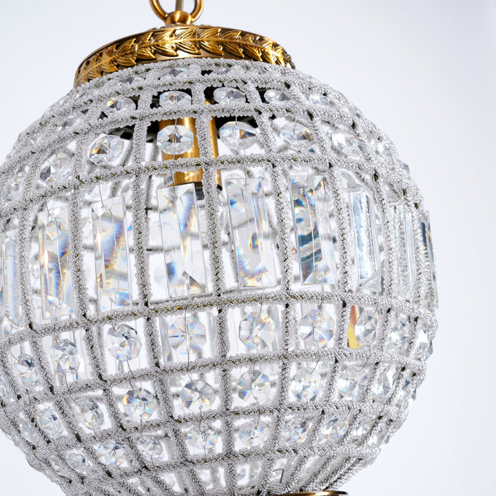 Tradycyjna Złota Lampa Wisząca Globe