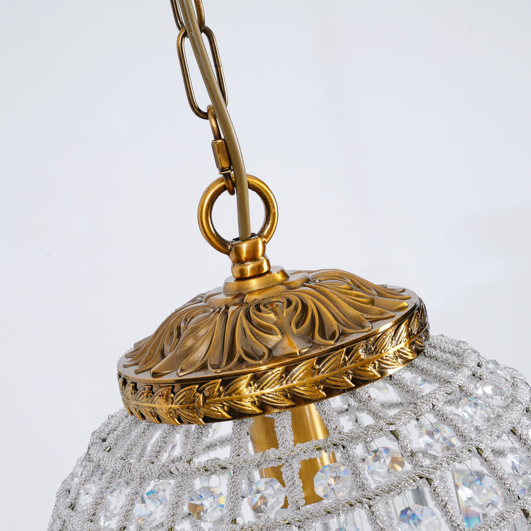 Tradycyjna Złota Lampa Wisząca Globe