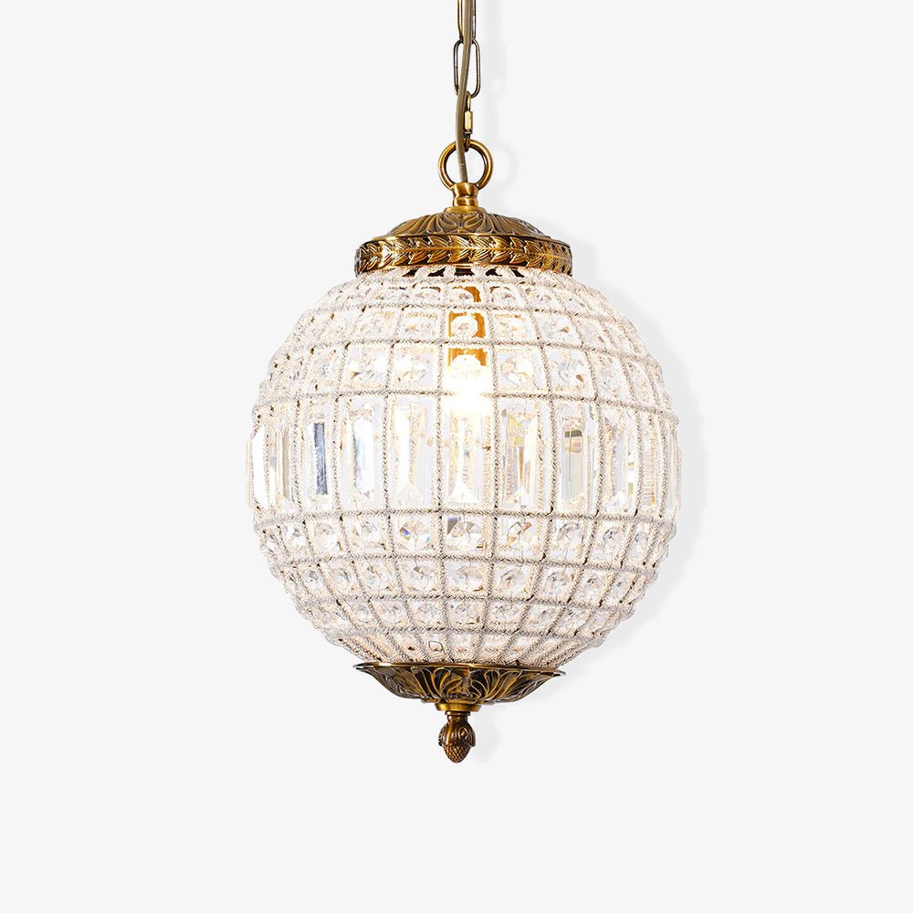 Tradycyjna Złota Lampa Wisząca Globe