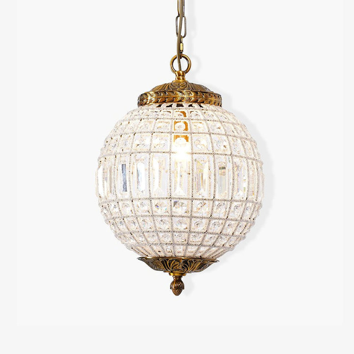 Tradycyjna Złota Lampa Wisząca Globe