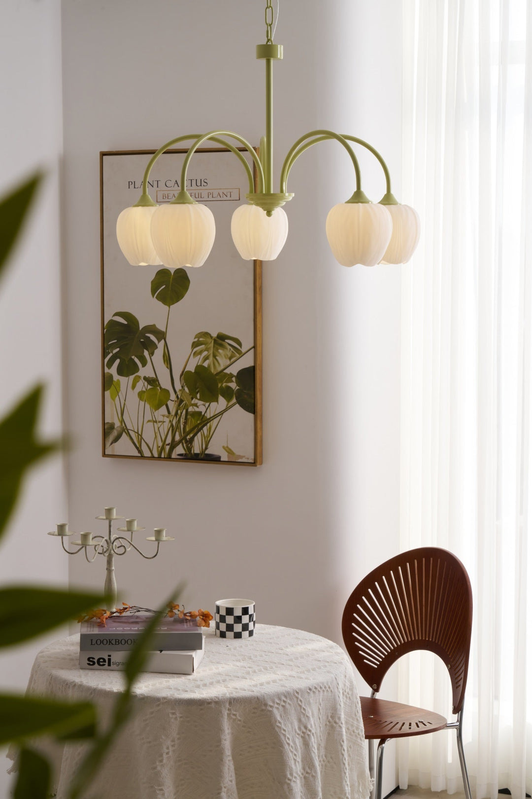 Żyrandol Tulip Matcha
