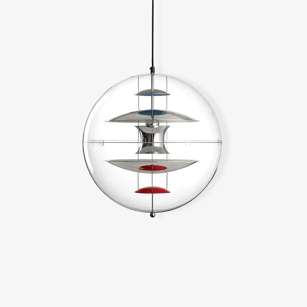 Lampa wisząca w kształcie okrągłej kuli