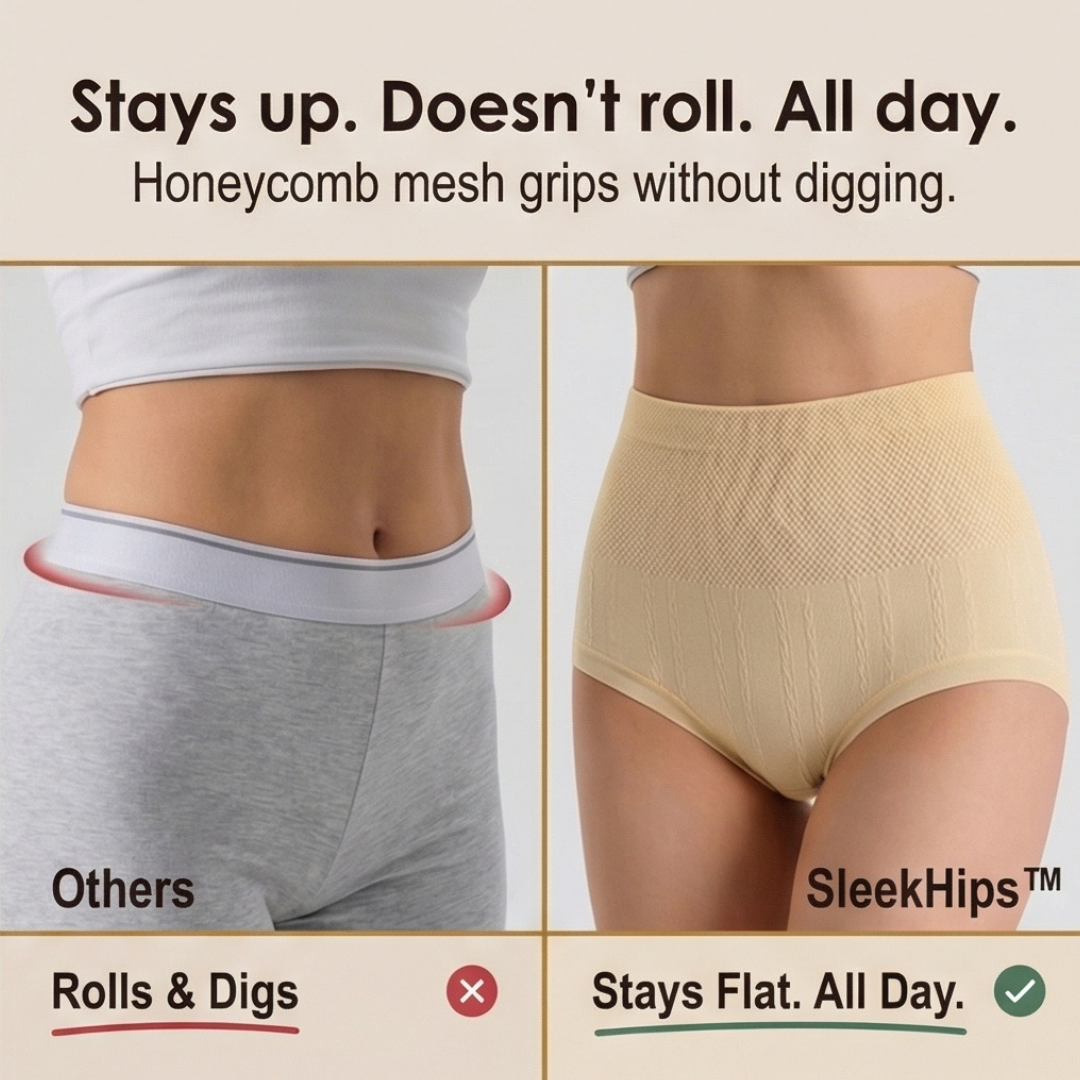 SleekHips – Majtki wysokie, odporne na przeciekanie