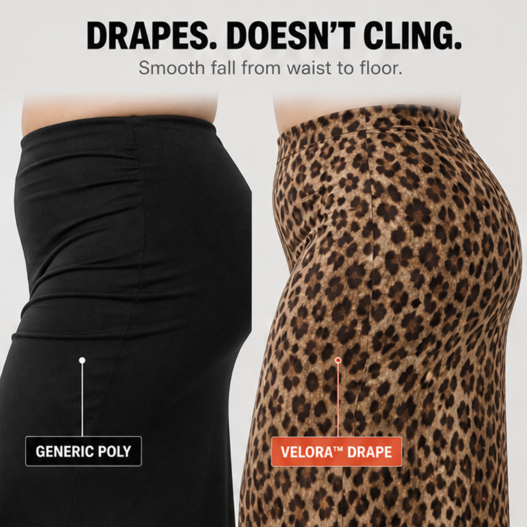 Velora – Spódnica maxi w leopardzie wzorze dla kobiet o krągłych kształtach