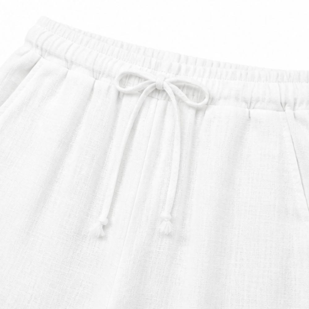 Lunavia – Zestaw V-neck z szydełkowym wykończeniem dla kobiet
