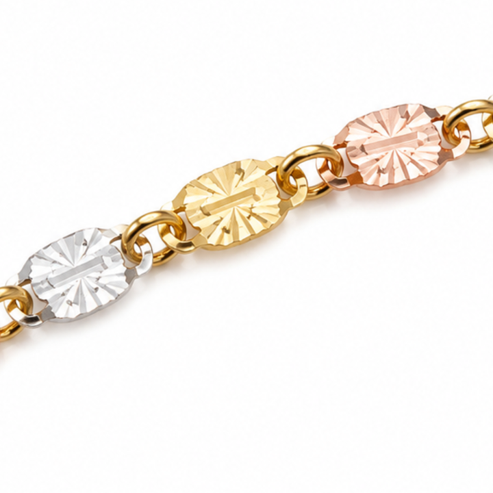 Trioro – Bransoletka z trzech tonów połączona ogniwami