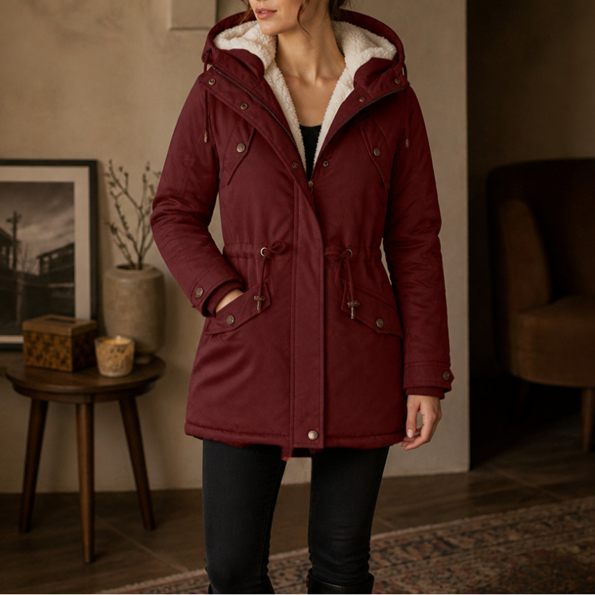 Warmbella – Parka z ociepleniem i taliowaniem
