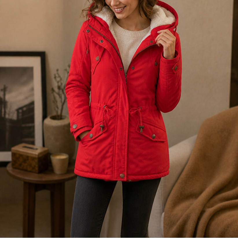 Warmbella – Parka z ociepleniem i taliowaniem