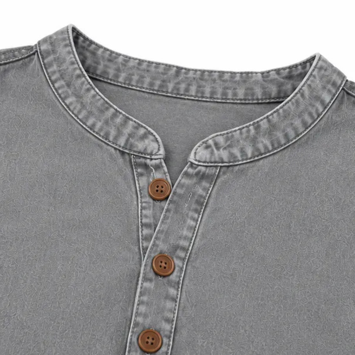 Avelyn – Tunika Henley z bocznymi guzikami dla kobiet