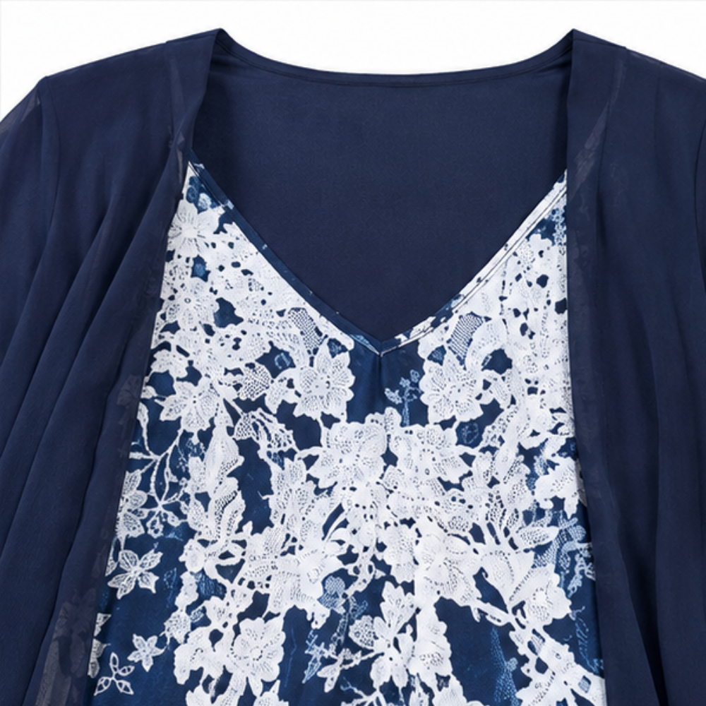 Wearbella – Zestaw sukienki i narzutki w kwiaty