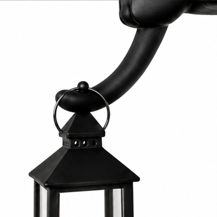 Ledgekit – Figurki kota na krawędzi półki z latarnią LED