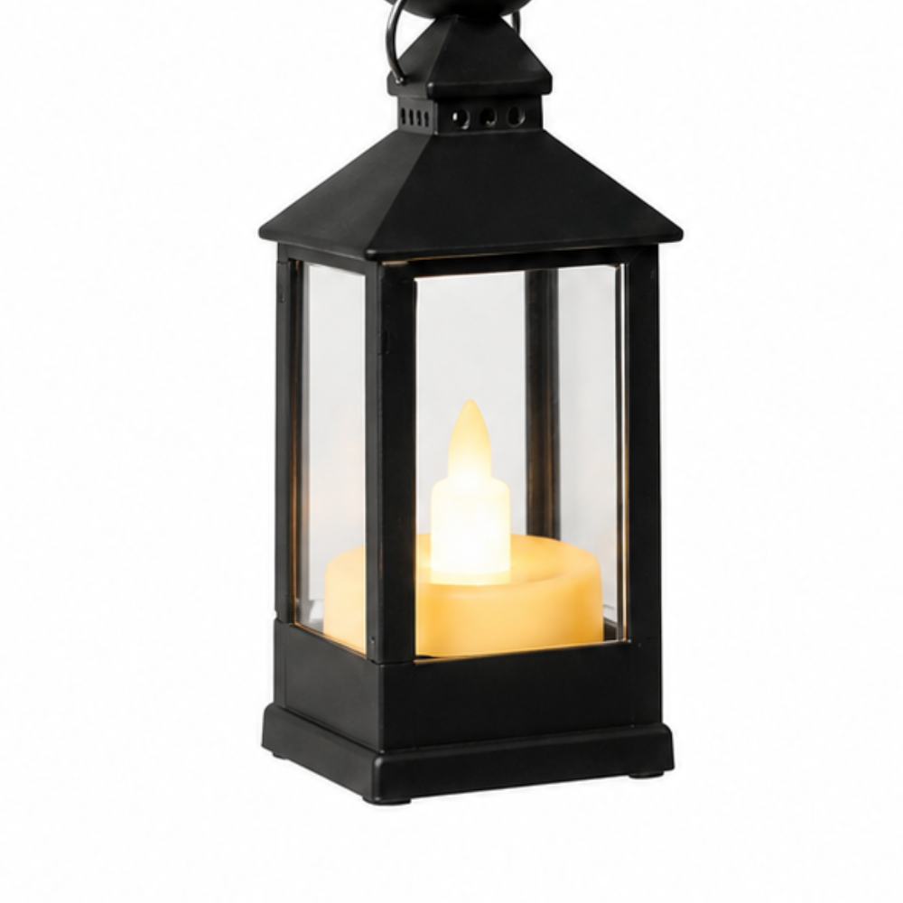 Ledgekit – Figurki kota na krawędzi półki z latarnią LED