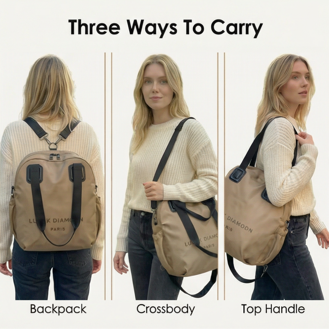 Carryé – Damski plecak nylonowy 3-w-1