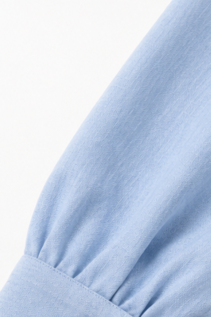 Wrapdaily – Sukienka koszulowa midi A-Line z paskiem i kieszeniami