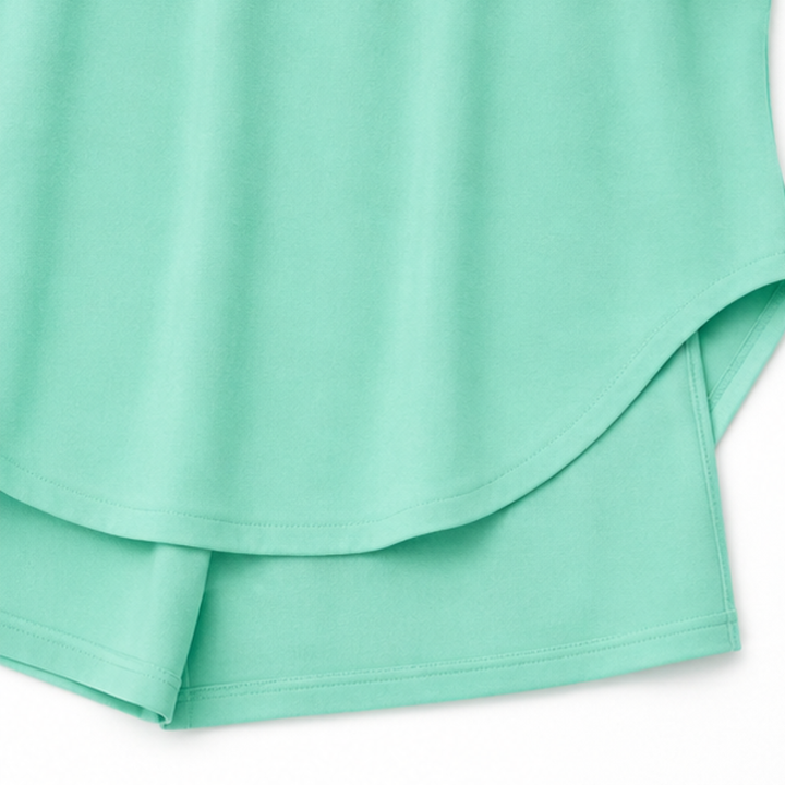 Wearbella – Komplet z okrągłym dekoltem w kształcie litery V i szortami