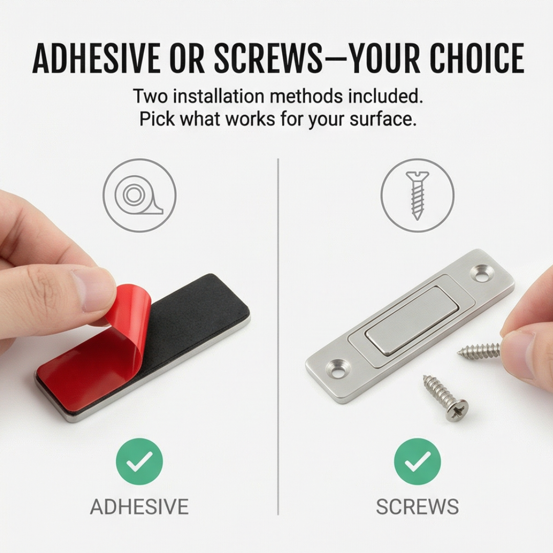 Snaplock - Ultra cienny magnes do drzwi szafek (opakowanie 5 sztuk)